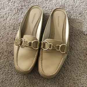 Tan Loafer Mules